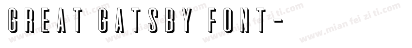 great gatsby font字体转换